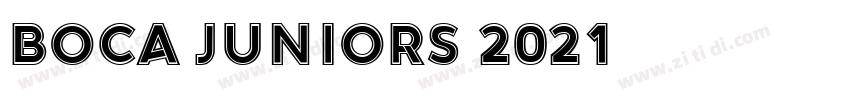 Boca Juniors 2021字体转换